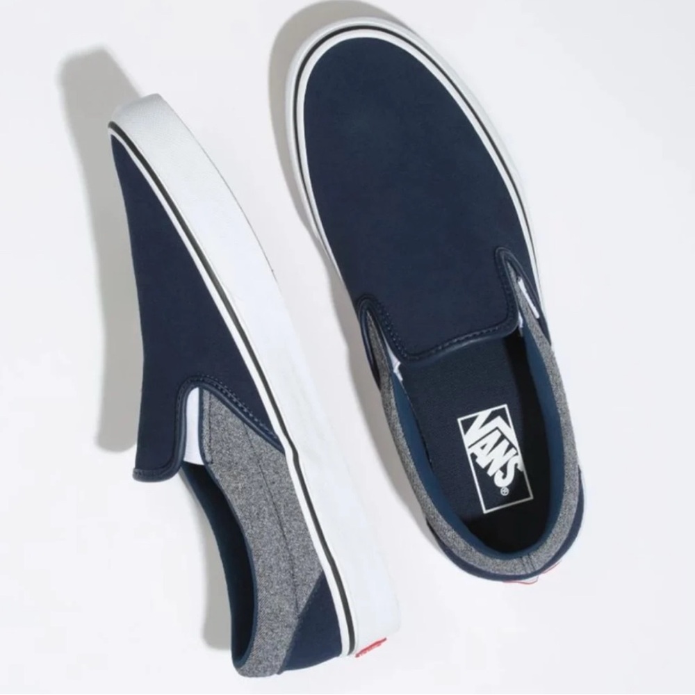 Vans Shoes - Classic Slip-On - Suede Suiting/Dress Blues